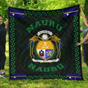 Nauru Polynesian Quilt Green Love Style J11 Quilt  Quilt